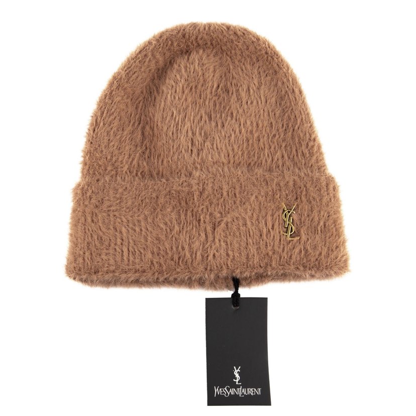 Beyaz Kürklü Kadın Bere - Yves Saint Laurent - Görsel 2