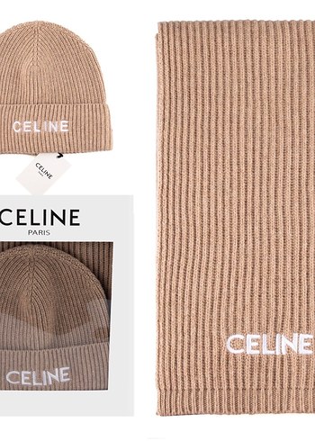 Pembe Örgü Celine Kadın Bere ve atkı. - Görsel 4