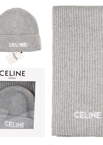 Pembe Örgü Celine Kadın Bere ve atkı. - Görsel 3