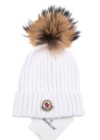 Moncler Bordo Kürk Detaylı Kadın Bere - Görsel 3