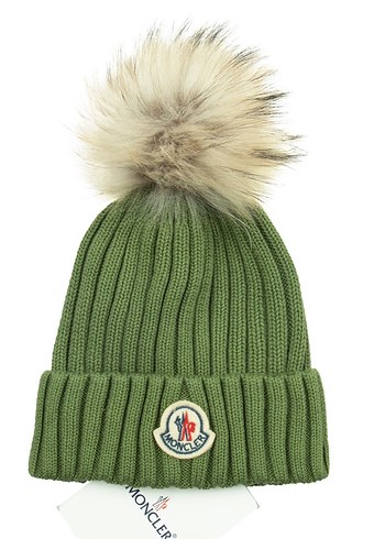 Moncler Bordo Kürk Detaylı Kadın Bere - Görsel 8