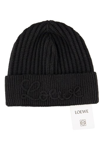 Beyaz Örgü Yün Kadın Bere - LOEWE - Görsel 3