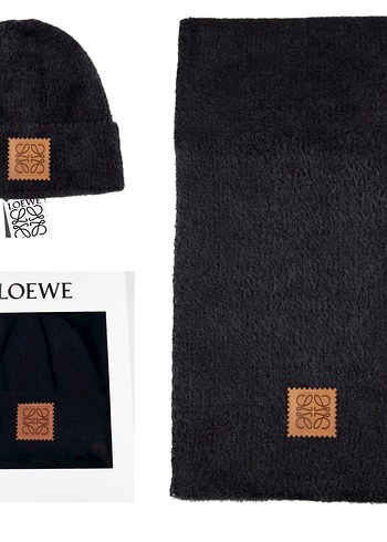 Bej Örgü Kadın Yün Bere ve atkı . - Görsel 5