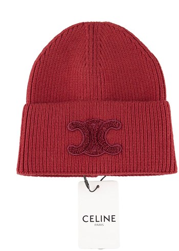 Celine Gri-Beyaz Örgü Yün Kadın Bere - Görsel 12