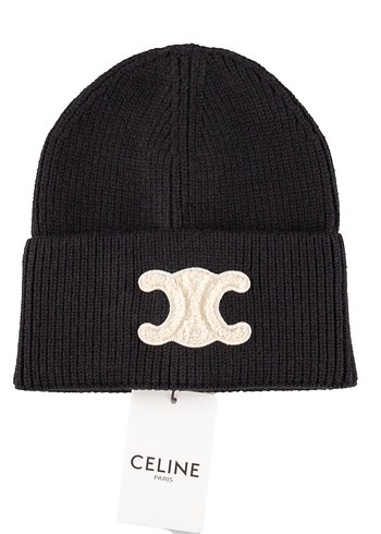 Celine Gri-Beyaz Örgü Yün Kadın Bere - Görsel 14