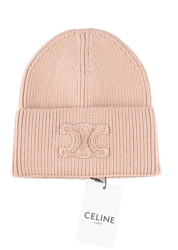 Celine Gri-Beyaz Örgü Yün Kadın Bere - Görsel 9