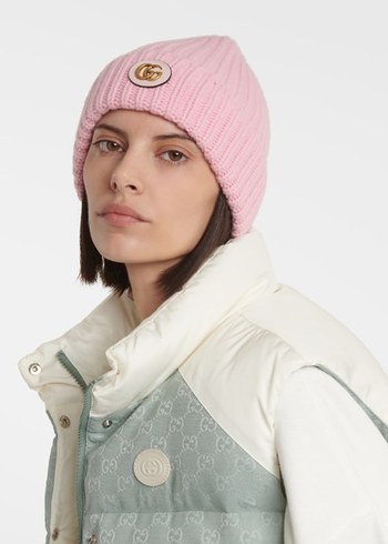 Bej Örgü Gucci Kadın Bere - Görsel 4