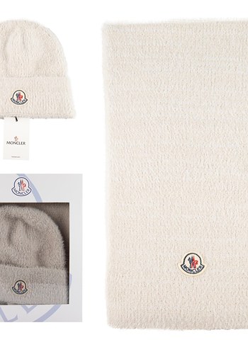 Kadın Pembe Örgü Yumuşak Bere ve atkı . - Görsel 3