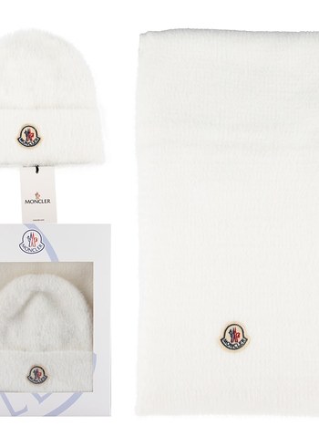 Kadın Pembe Örgü Yumuşak Bere ve atkı . - Görsel 4