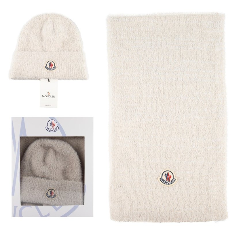 Kadın Pembe Örgü Yumuşak Bere ve atkı . - Görsel 3