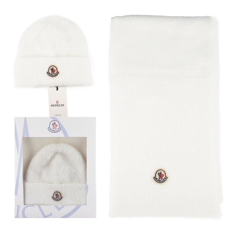 Kadın Pembe Örgü Yumuşak Bere ve atkı . - Görsel 4