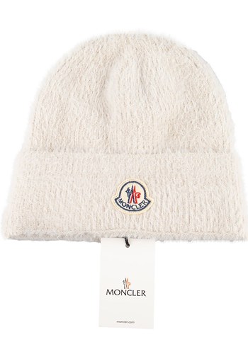 Moncler Bej Kadın Peluş Bere - Görsel 3