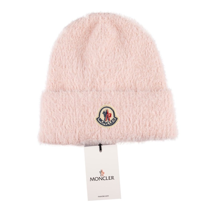 Moncler Bej Kadın Peluş Bere - Görsel 2