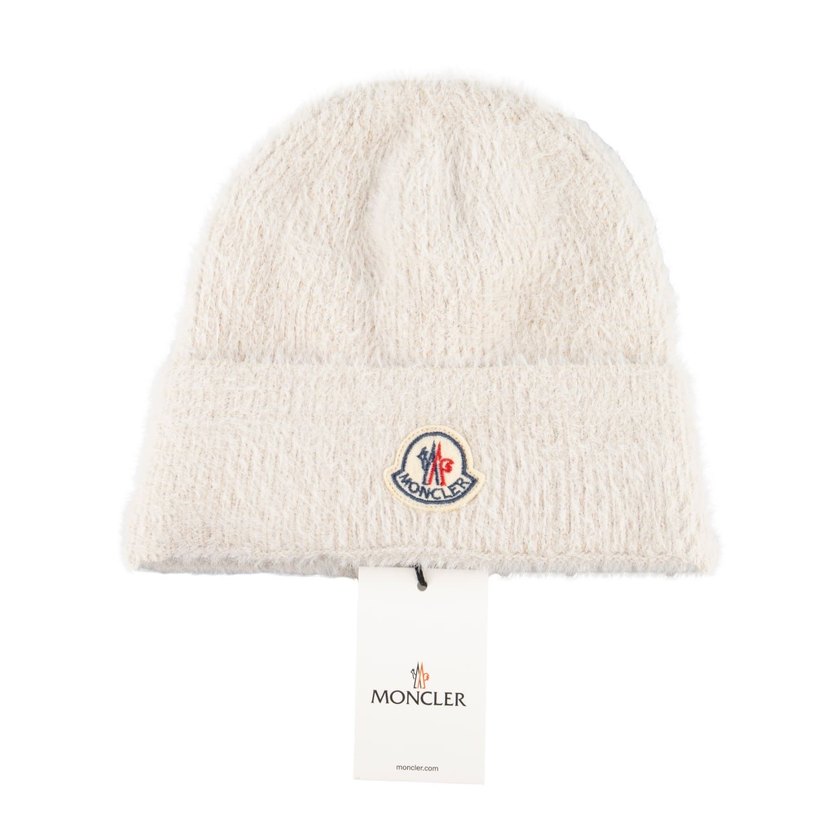 Moncler Bej Kadın Peluş Bere - Görsel 3