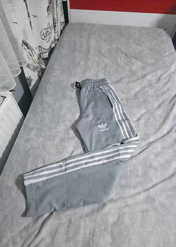 Gri Adidas Salaş Kesim Sweatpant - Görsel 4