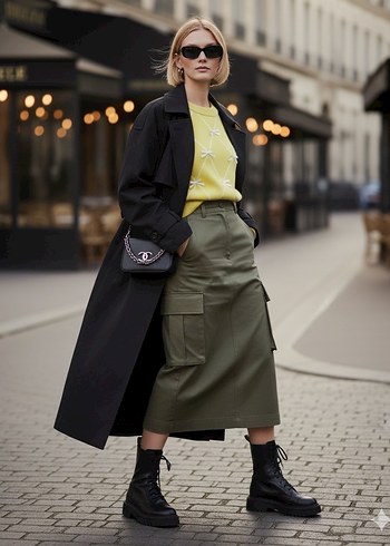 Sarı Bisiklet Yaka Triko Kazak - Görsel 5