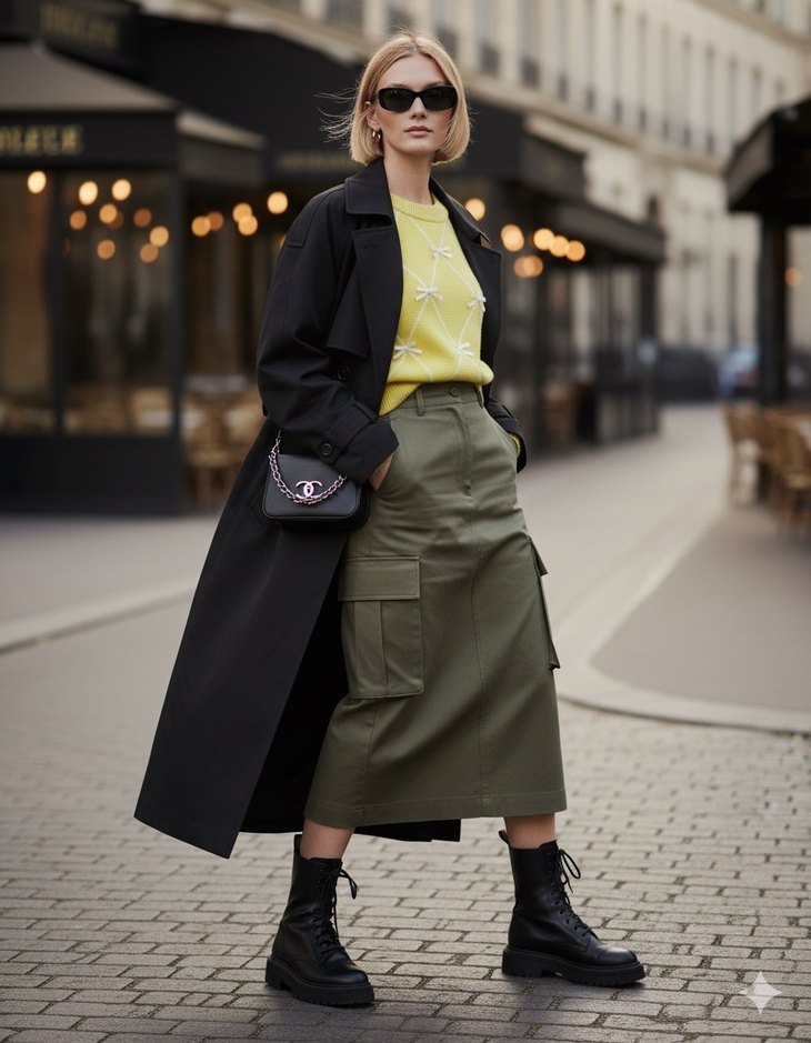 Sarı Bisiklet Yaka Triko Kazak - Görsel 5