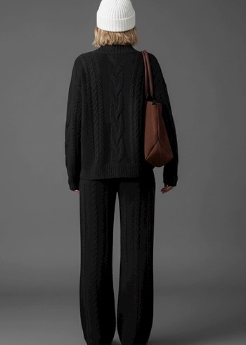 Siyah Triko Alt Üst Takım - Görsel 4