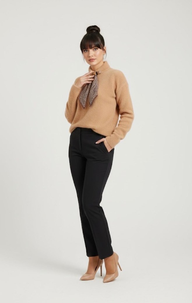 Bisküvi Rengi  Yün Kazak - Görsel 5