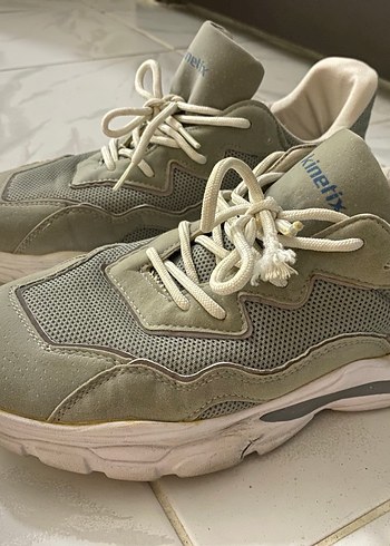 Gri Bağcıklı erkek Spor Ayakkabı - Görsel 2