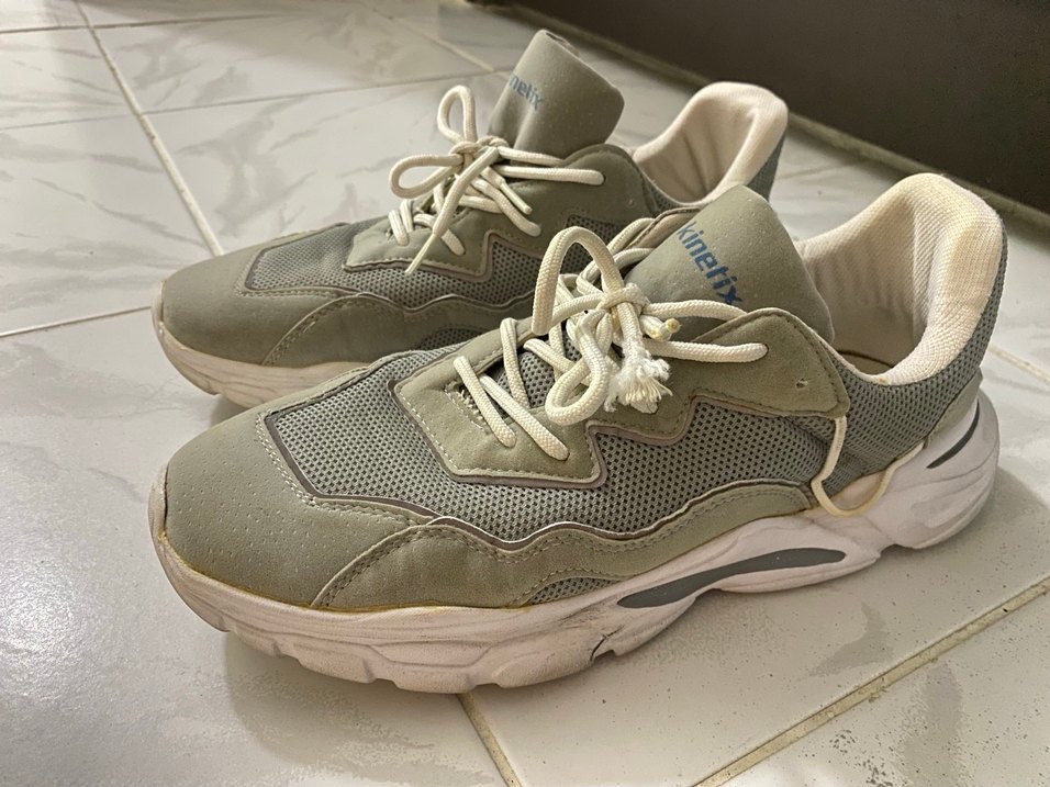 Gri Bağcıklı erkek Spor Ayakkabı - Görsel 2