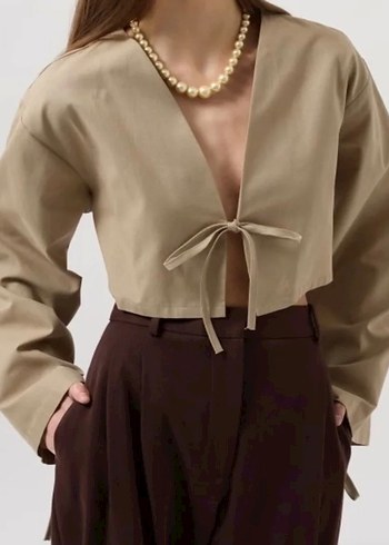 Bağlamalı bluz - Görsel 2