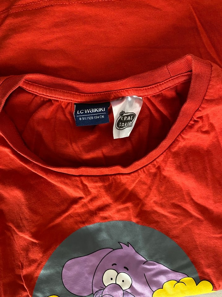 Renkli Baskılı Kırmızı Erkek Çocuk Atlet - Görsel 2