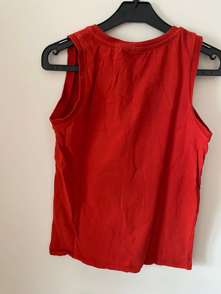 Renkli Baskılı Kırmızı Erkek Çocuk Atlet - Görsel 4