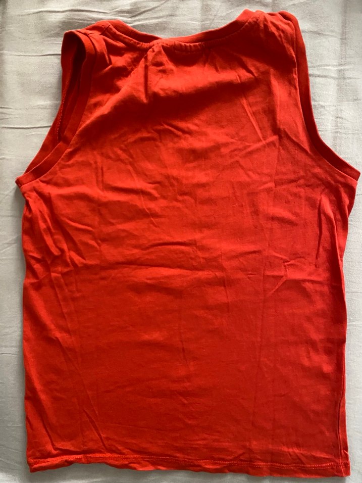 Renkli Baskılı Kırmızı Erkek Çocuk Atlet - Görsel 3