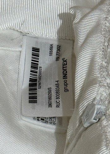 İşlemeli Beyaz Mini Etek - Görsel 3