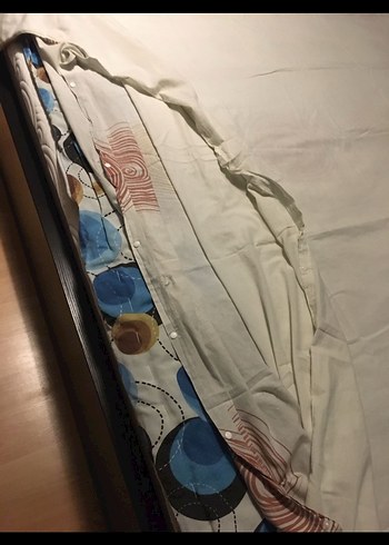 Beyaz Pastel Renkli Baskılı Yatak Örtüsü - Görsel 4