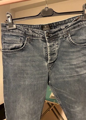 Gri Erkek Denim Jean Pantolon - Görsel 3