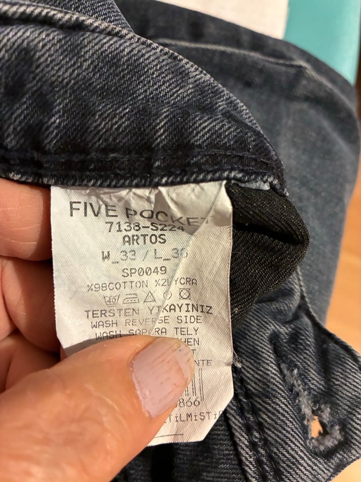 Gri Erkek Denim Jean Pantolon - Görsel 4