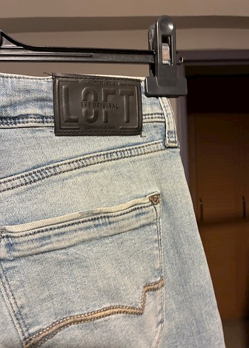 Erkek Gri Mavi Regular Fit Denim Jean - Görsel 3