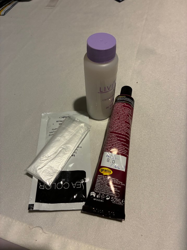 LIV Saç Boyası Seti 8.0 Açık Ton - Görsel 2