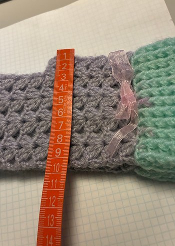 Bohem Tarz Gri Örgü Kadın Eldiven - Görsel 3