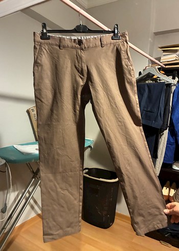 46 beden Bej Regular Fit Erkek Pantolon - Görsel 3