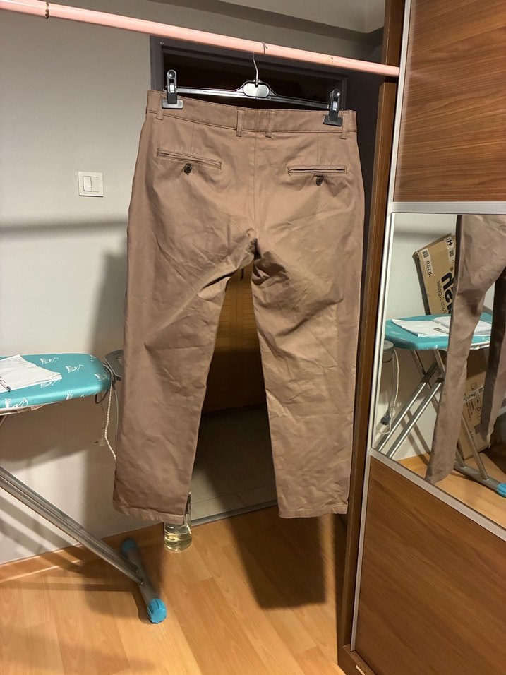 46 beden Bej Regular Fit Erkek Pantolon - Görsel 2