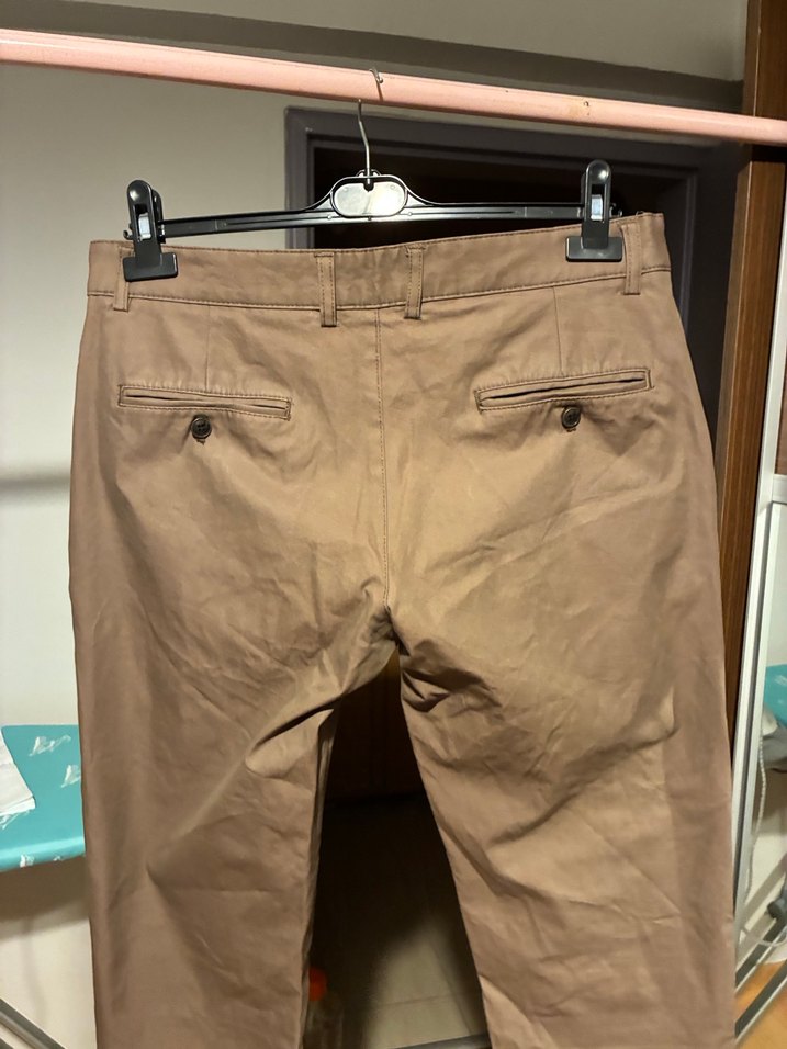 46 beden Bej Regular Fit Erkek Pantolon - Görsel 5