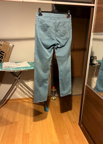 30/32 beden Erkek Mavi Denim Pantolon - Regular Fit - Görsel 7