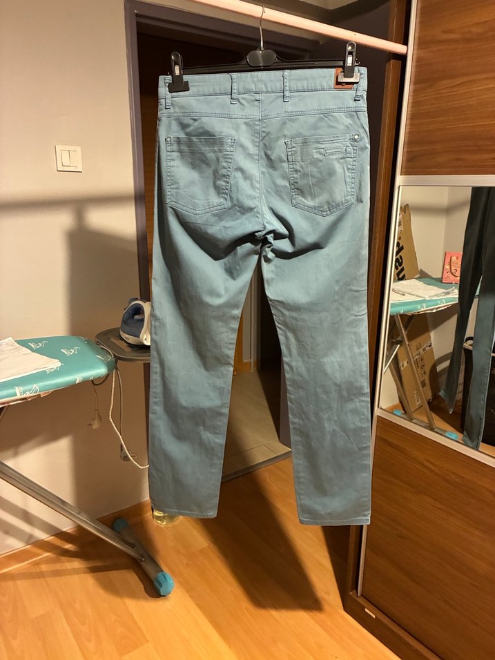 30/32 beden Erkek Mavi Denim Pantolon - Regular Fit - Görsel 2