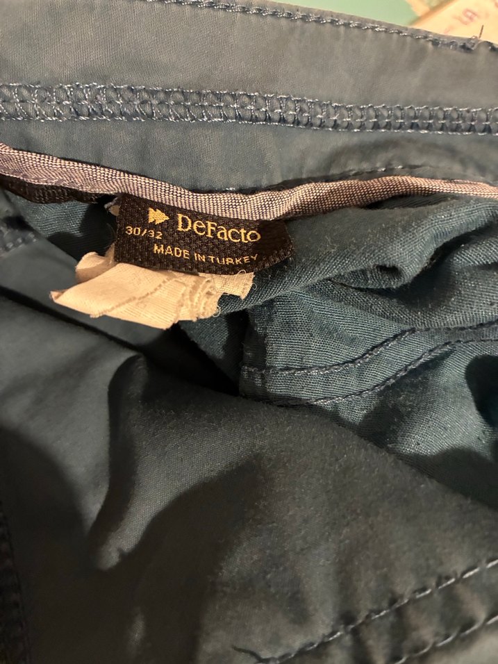 30/32 beden Erkek Mavi Denim Pantolon - Regular Fit - Görsel 5