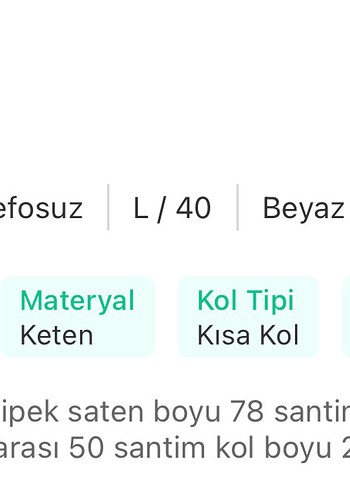Düğmeli V Yaka Keten Midi Kadın Gömlek - Görsel 4