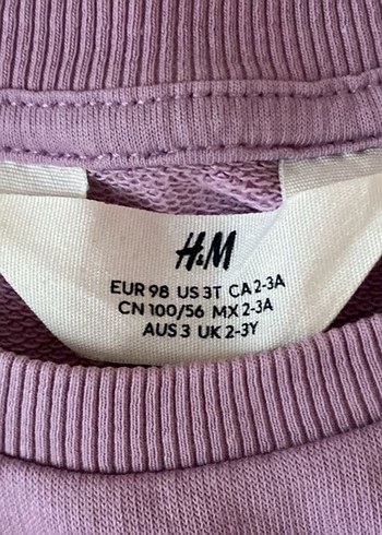 H&M 3 Yaş Lila Kazak - Görsel 4