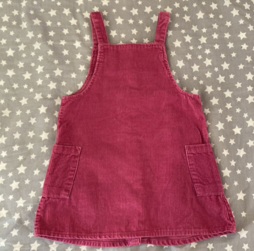 Pembe 4-5 Yaş Kadife Elbise - Görsel 2