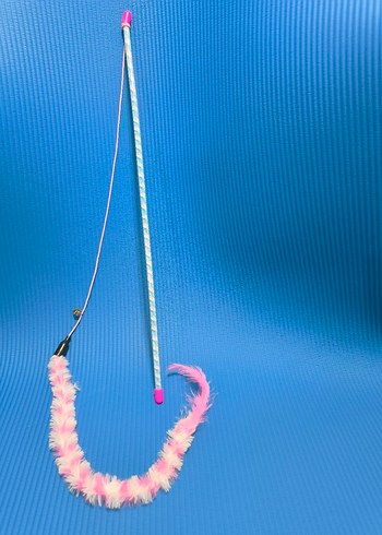 Renkli Pembe Kedi Oltası Oyuncağı - Görsel 3