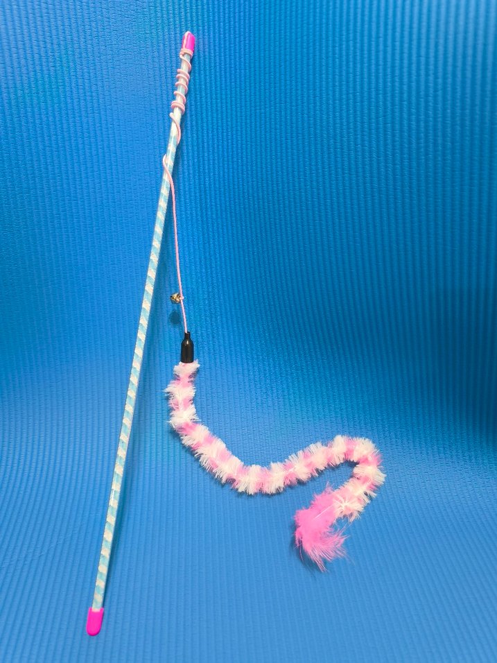 Renkli Pembe Kedi Oltası Oyuncağı - Görsel 2