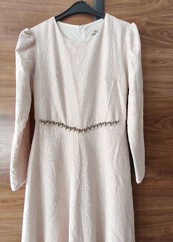 uzun kollu nişan düğün elbisesi - Görsel 3