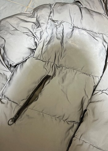 Gri Kadın Kışlık Midi Mont - Görsel 2