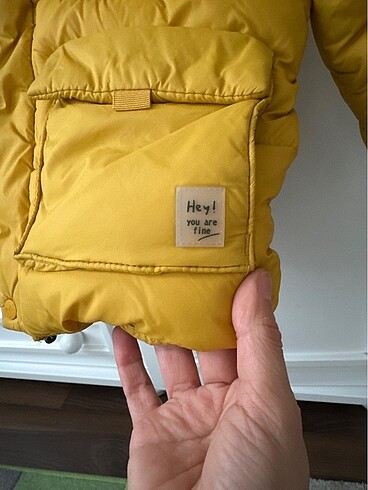 Zara 3-4 yaş Hardal Sarısı Çocuk Kaban - Görsel 5